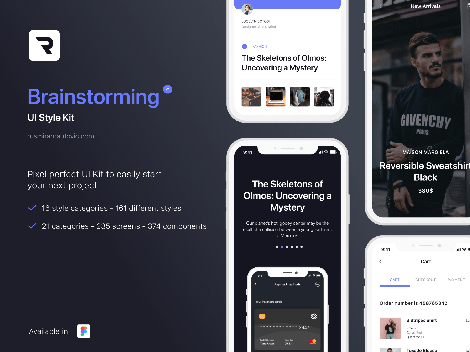 Figma Mobile App Brainstorming UI Kit – Free