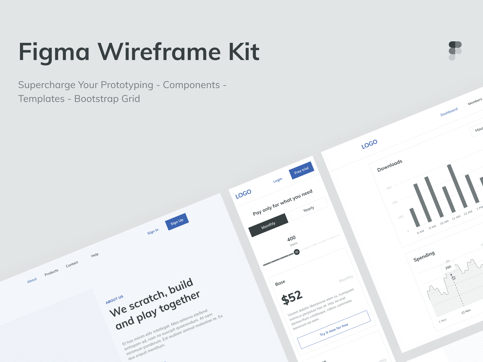 figma wireframe ui kit