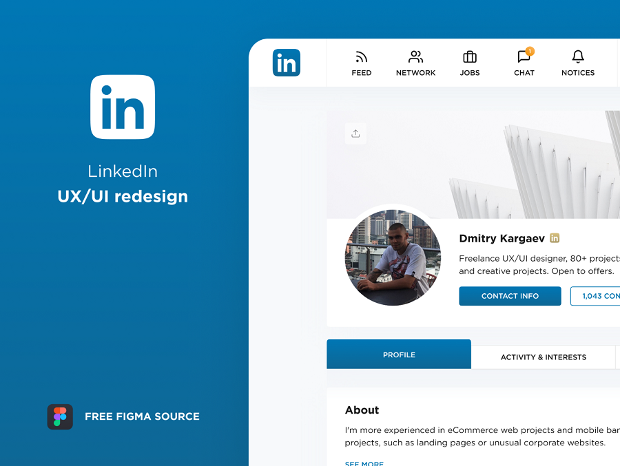 Figma LinkedIn Re-Design