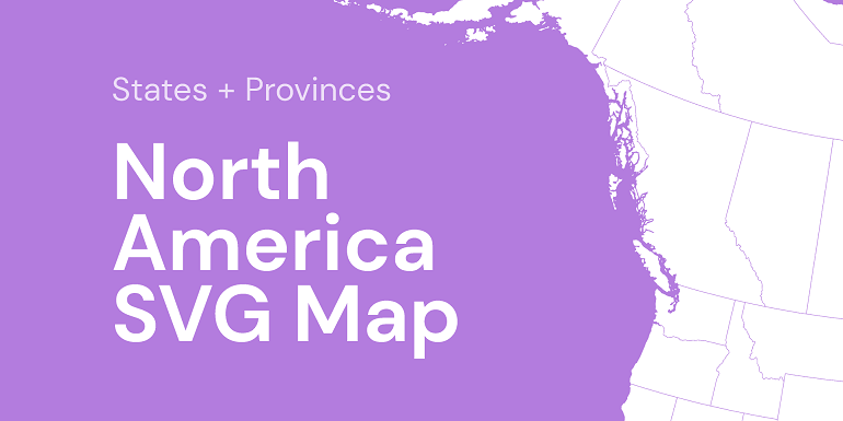 North America SVG Map
