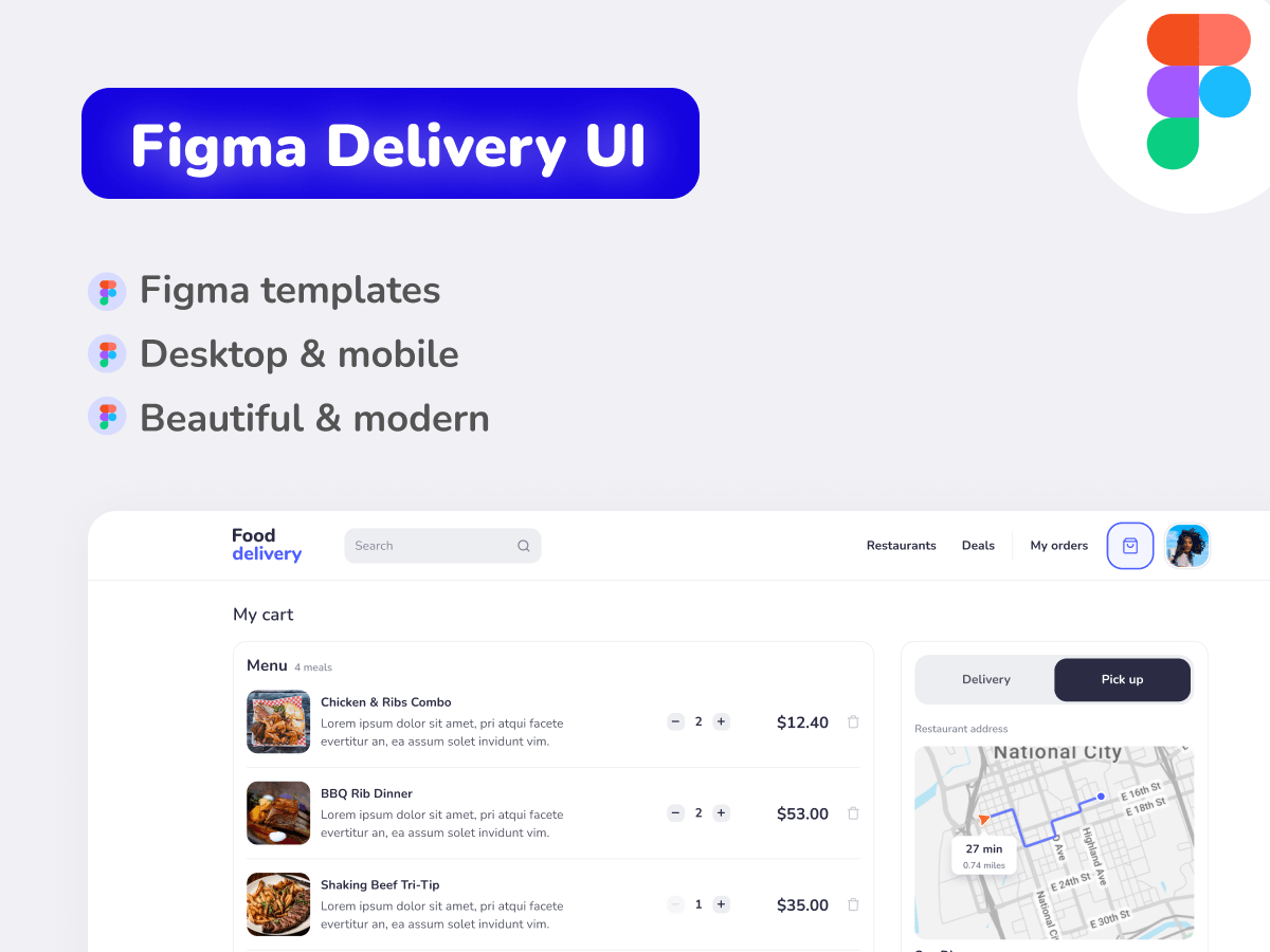 Figma Delivery Restaurant UI