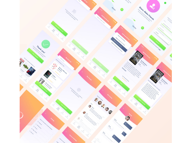 Figma Reading App Mobile UI Kit