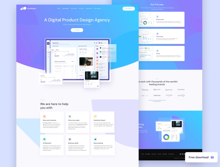 Figma Digital Agency Landing Page