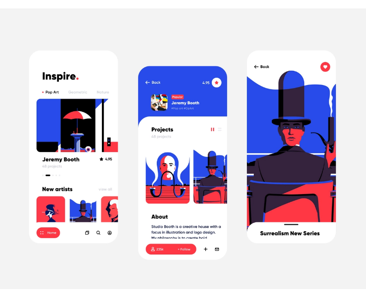 Colorful Figma Art Inspiration Freebie