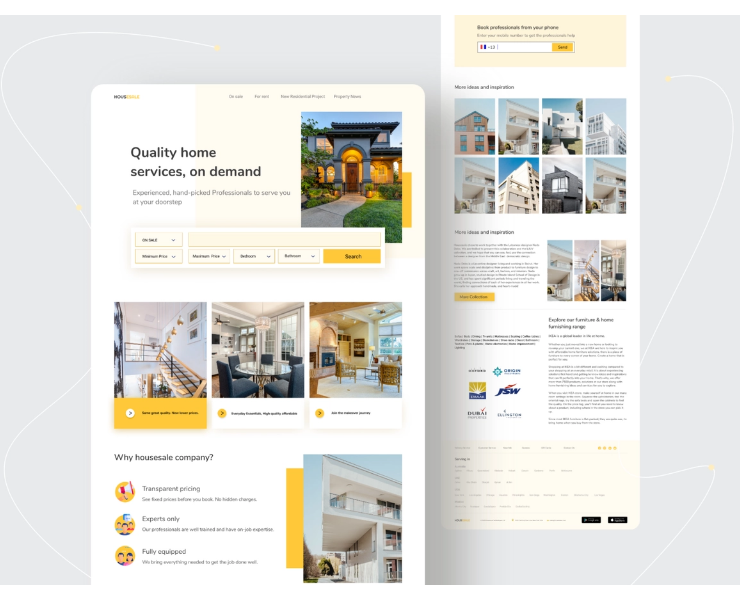 Figma Real Estate Investment Landing Page Design