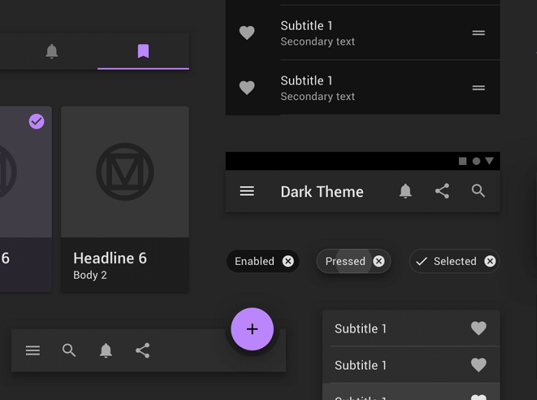 Material Design Dark Mode