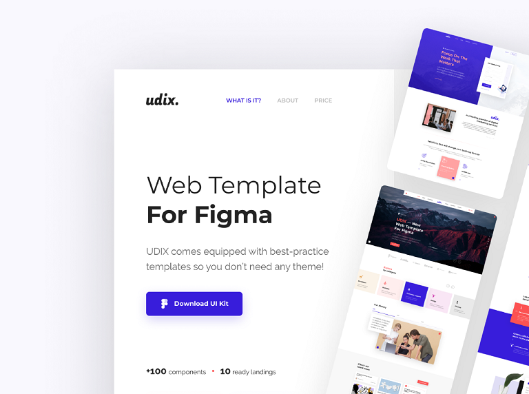 Figma landing page design